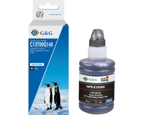 Kompatibel mit Epson 105/ C13T00Q140 Tinte EcoTank (140,0 ml) Schwarz jetzt kaufen - Marke: G&G