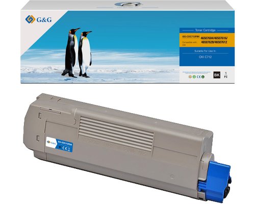 Kompatibel mit OKI 46507616 Toner jetzt kaufen (11.000 Seiten) schwarz - Marke: G&G