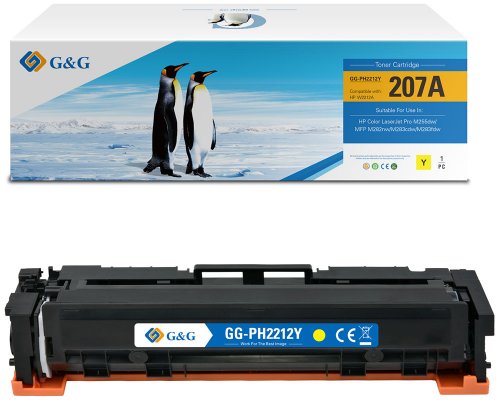 Kompatibel mit HP 207A / W2212A Toner Gelb (Newbuilt mit Chip) jetzt kaufen - Marke: G&G