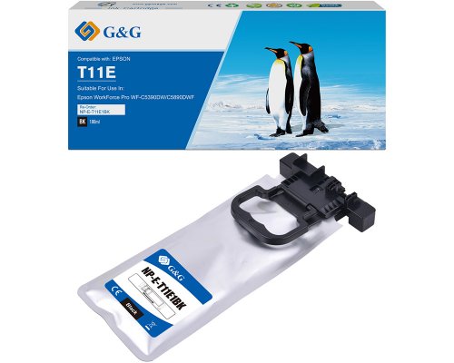 Kompatibel mit EPSON T11E / C13T11E140 jetzt kaufen schwarz (10.000 Seiten) Marke: G&G