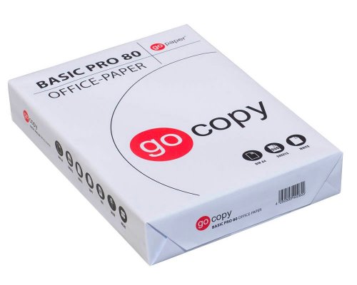 500 Blatt Druckerpapier/ Kopierpapier Go Copy Basic A4 weiß 70g FSC hochweiß (160 CI)