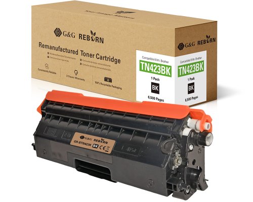 Kompatibel mit Brother TN-423BK Reborn-Toner jetzt kaufen Schwarz - Marke: G&G Reborn