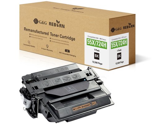 Kompatibel mit HP 55X / CE255X / Canon 724H XL-Toner jetzt kaufen Marke: G&G Reborn