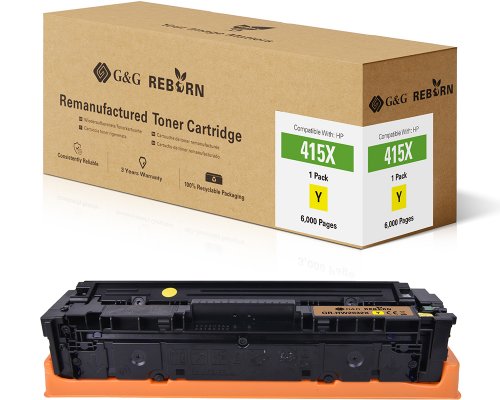Kompatibel mit HP 415A XL-Toner (W2032X) jetzt kaufen gelb - Marke: G&G Reborn