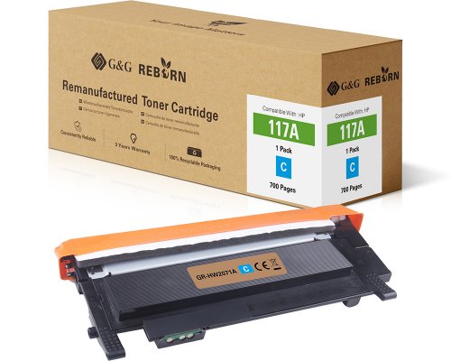 Kompatibel mit HP 117A / W2071A Toner Cyan jetzt kaufen - Marke: G&G Reborn