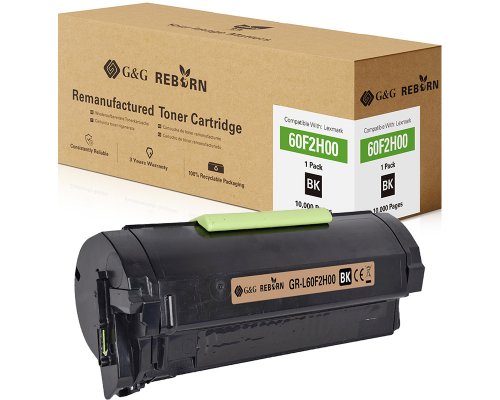 Kompatibel mit Lexmark 602H/ 60F2H00 Toner jetzt kaufen - Marke: G&G Reborn