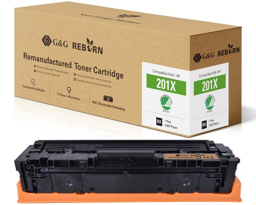 Kompatibel mit HP 201X / CF400X Toner Schwarz jetzt kaufen - Marke: G&G Reborn