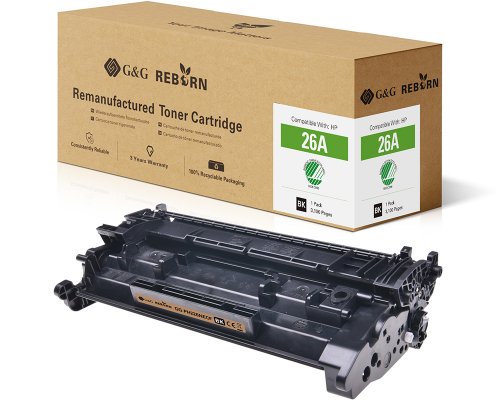 Kompatibel mit HP 26A / CF226A Toner jetzt kaufen - Marke: G&G-Reborn