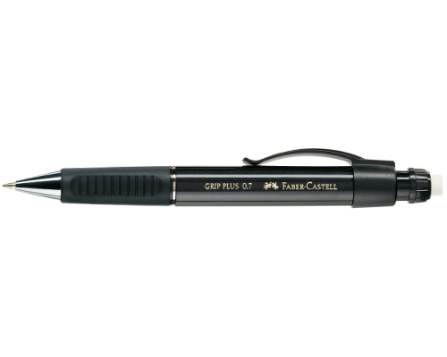 Faber-Castell Druckbleistift GRIP PLUS, Schaft: met.-Schwarz
