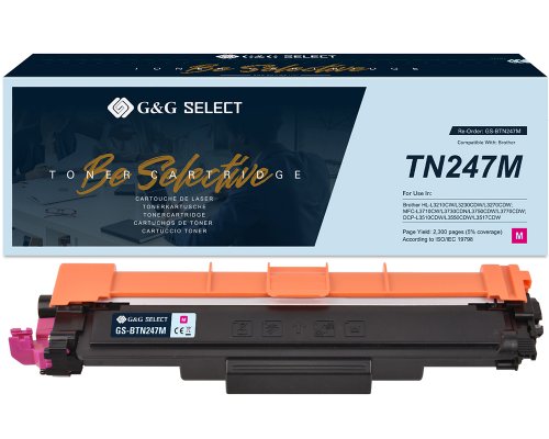 Kompatibel mit Brother TN-247M Premium-Toner Magenta [modell] - Marke: G&G Select