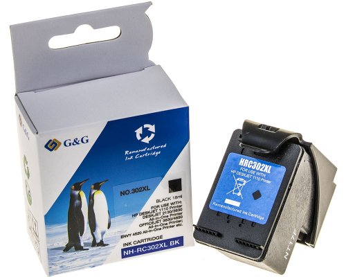Kompatibel mit HP 302XL/ F6U68AE Druckerpatrone Schwarz jetzt kaufen - Marke: G&G
