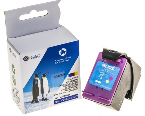 Kompatibel mit HP 302XL/ F6U67AE Druckerpatrone Color jetzt kaufen - Marke: G&G