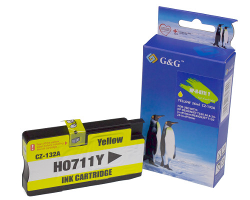 Kompatibel mit HP 711 Druckerpatrone Gelb jetzt kaufen - Marke: G&G