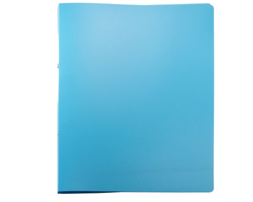 Ringbuch A4 hellblau, aus Kunststoff (PP)