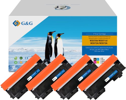 Kompatibel mit 4 x HP 117A XLToner jetzt kaufen (schwarz, cyan, magenta, gelb) - Marke: G&G