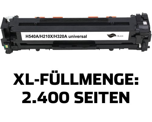 Kompatibel mit HP 125A / 128A / 131X / CB540A / CE320A / CF210X / Canon 716K/ 731K Toner Schwarz jetzt kaufen von TONERDUMPING