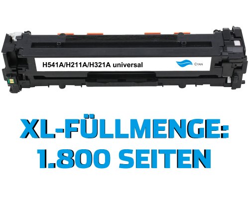 Kompatibel mit HP 125A / 128A / 131A / CB541A / CE321A / CF211A / Canon 716C/ 731C Toner Cyan jetzt kaufen von TONERDUMPING