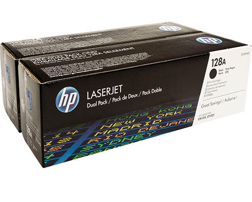 HP 128A / CE320AD 2er-Pack Original Toner Schwarz jetzt kaufen