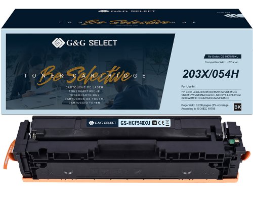 Kompatibel mit HP 203X / Canon 054H XL-Premium-Toner CF540X jetzt kaufen schwarz - Marke: G&G Select
