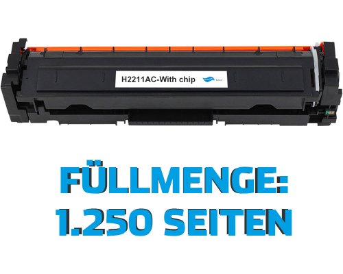 Kompatibel mit HP 207A / W2211A Toner Cyan (Newbuilt mit Chip) [model] von TONERDUMPING