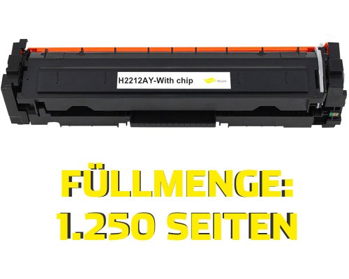 Kompatibel mit HP 207A / W2212A Toner Gelb (Newbuilt mit Chip) [model] von TONERDUMPING