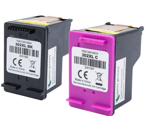 Kompatibel mit HP 302XL Druckerpatronen Multipack 1x Schwarz + 1x Farbe jetzt kaufen von TONERDUMPING