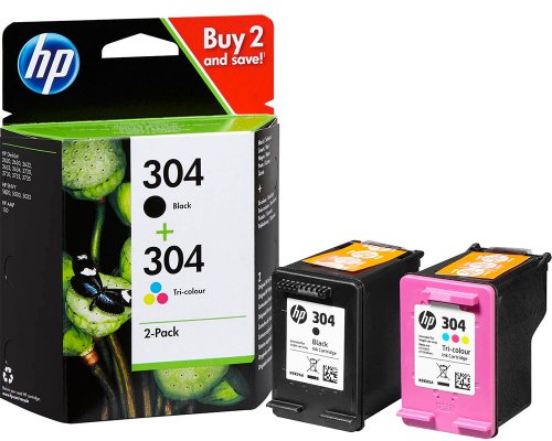 HP 304 Original-Druckerpatronen Multipack Schwarz + Color jetzt kaufen 3JB05AE