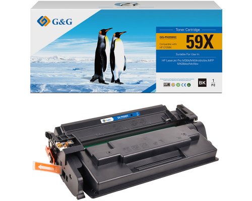 Kompatibel mit HP 59X / CF259X XL-Toner jetzt kaufen (10.000 Seiten) Marke: G&G (MIT CHIP, ohne Füllstandanzeige)