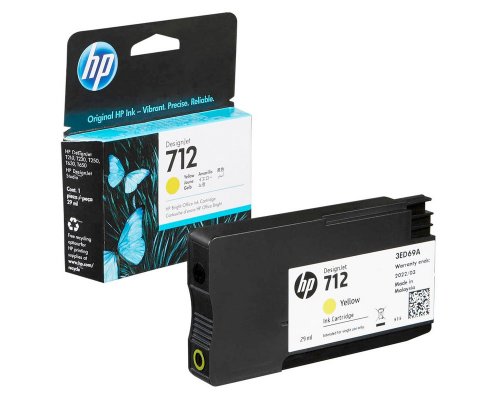 HP 712 Original-Tinte jetzt kaufen 3ED69A - Inhalt: 29 ml gelb