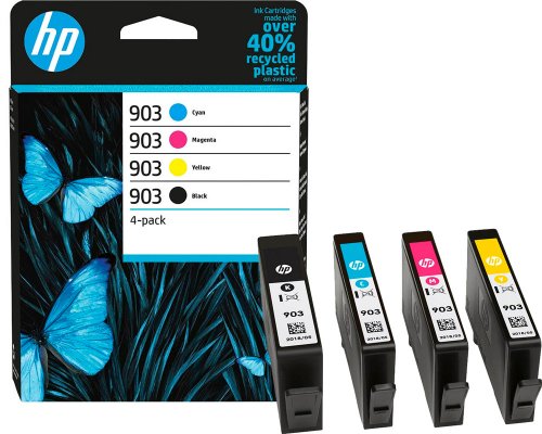 HP 903 Original-Druckerpatronen Vierer-Pack 6ZC73AE jetzt kaufen cyan, magenta, gelb, schwarz