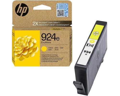 HP 924e EvoMore Original-Druckerpatrone 4K0U9NE (800 Seiten) gelb