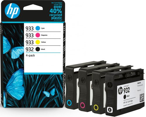 HP 932/ 933 Original-Druckerpatronen Vierer-Pack 6ZC71AE jetzt kaufen Schwarz, Cyan, Magenta, Gelb
