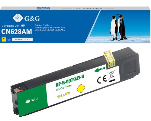 Kompatibel mit HP 971XL/ CN628AE XL-Druckerpatrone Gelb jetzt kaufen - Marke: G&G