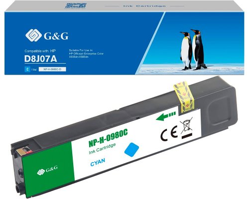 Kompatibel mit HP 980A Druckerpatrone Cyan jetzt kaufen - Marke: G&G
