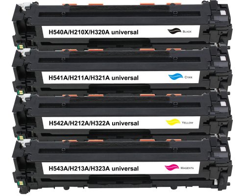 Kompatibel mit HP 125A / 128A / 131A / Canon 716 / 731 Toner Multipack 1x Schwarz, 1x Cyan, 1x Magenta, 1x Gelb jetzt kaufen von TONERDUMPING