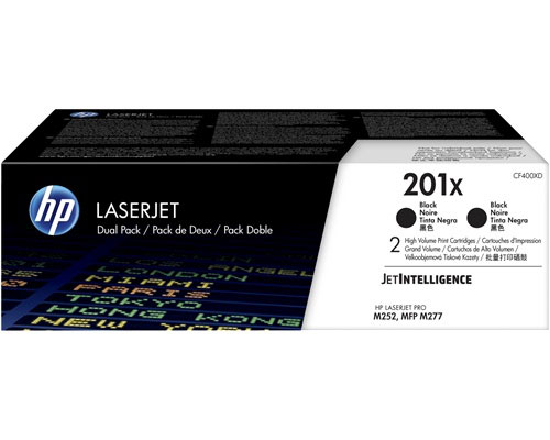 HP 201X 2er-Pack Schwarz Originaltoner (CF400XD) jetzt kaufen