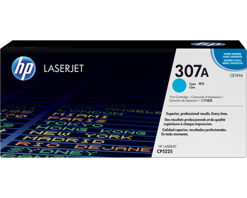 HP 307A / CE741A Originaltoner Cyan [modell]