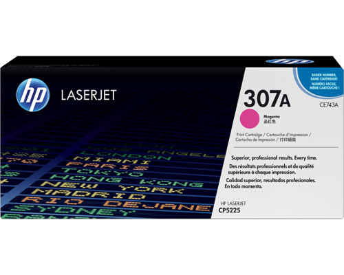 HP 307A / CE743A Originaltoner Magenta [modell]