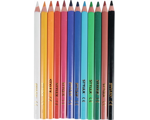 12 Jumbo Buntstifte dreikant