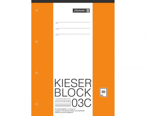 Kieser Block 03C, 50 Blatt, Lineatur 3 von Brunnen
