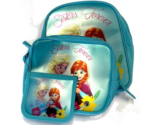 Kindergarten-Rucksack-Set Eiskönigin / Frozen - Sisters Forever - dreiteilig Disney Pixar Lizenzprodukt