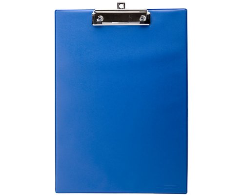 Klemmbrett für DIN A4-Formate, Karton mit Folienüberzug, 23 x 32 cm, blau