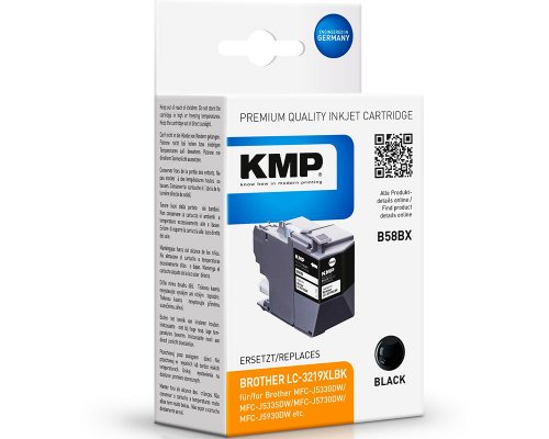 KMP B58BX XL-Druckerpatrone Kompatibel mit Brother LC-3219BK schwarz jetzt kaufen