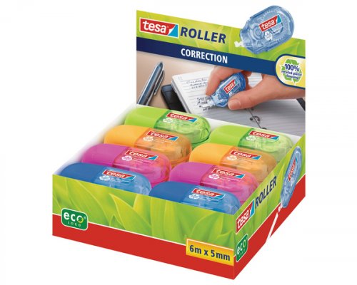 tesa Korrekturroller ecoLogo Mini im Display
