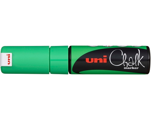 Kreidemarker uni Chalk PWE-8K, Keilspitze, grün