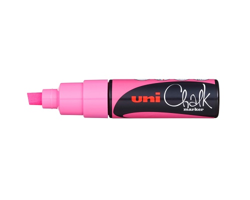 Kreidemarker uni Chalk PWE-8K, Keilspitze, pink