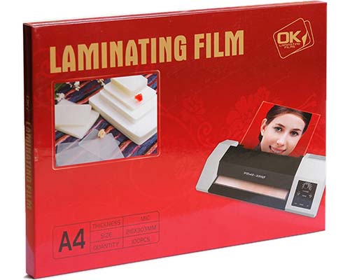 100 Laminierfolien für DIN-A4, Stärke: 75-80 Micron