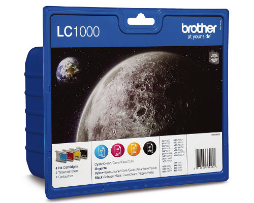 Brothern Vorteilspack LC1000VALBP Schwarz jetzt kaufen , Cyan, Magenta und Gelb