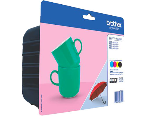 Brother LC-227XL Original-Tinten-Value-Pack jetzt kaufen (Schwarz, Cyan, Magenta, Gelb)