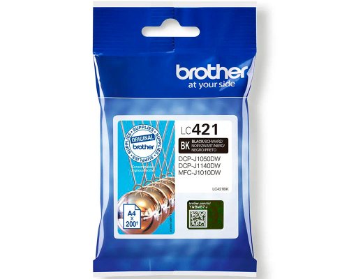 Brother LC-421BK Original-Tinte jetzt kaufen (200 Seiten) Schwarz